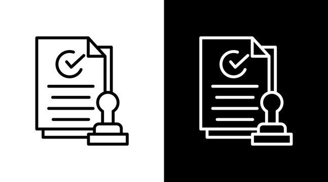 Validity White Icon Set Vector 