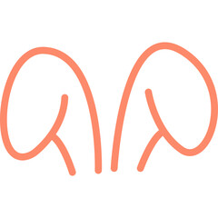 Easter Bunny Ears Illustration