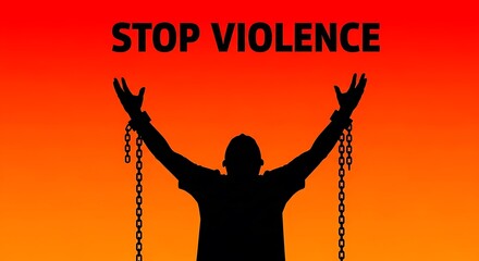 Stop violence: breaking chains for peace and unity