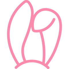 Fototapeta premium Easter Bunny Ears Illustration