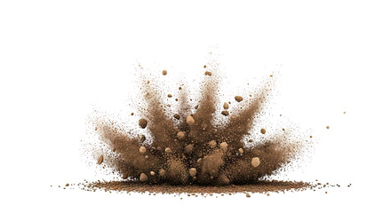 Explosion of Dirt and Rocks