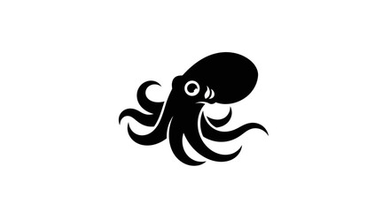 Black octopus silhouette design © Verdik