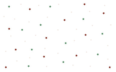 Colorful Star Pattern on Clean Background