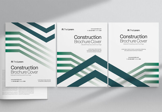 Minimal White Brochure Cover Template for Reports & White Papers