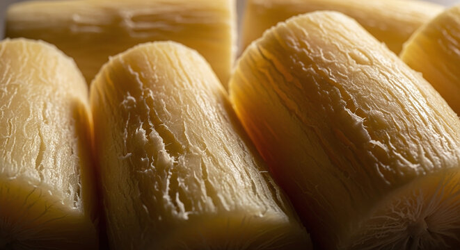 boiled cassava pieces