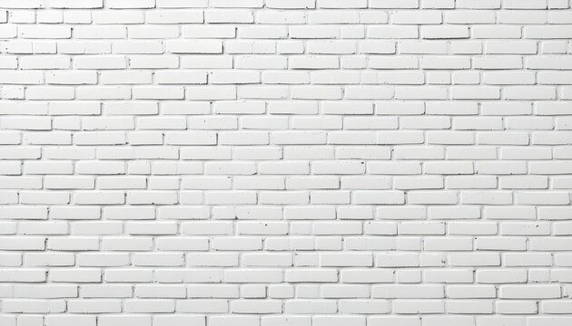 White Brick Wall Background &ndash; Minimalist and Textured Surface Design