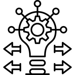 Fototapeta premium Insight Icon Vector Element