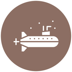 Obraz premium Army Submarine Icon