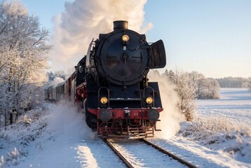 German steam train