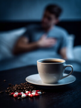 Coffee and Anxiety Concept Showing Caffeine Stress, Mental Health, and Lifestyle Impact