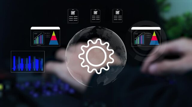 Digital maintenance interface, symbolizing system optimization, IT support, automation tools, technical service, workflow management, reliable technology solutions.