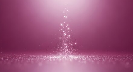 Elegant Pink Glitter Falling Background for Festive Celebrations.
