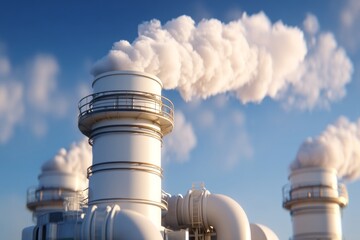 Carbon Capture Facility with Absorber Towers and Venting