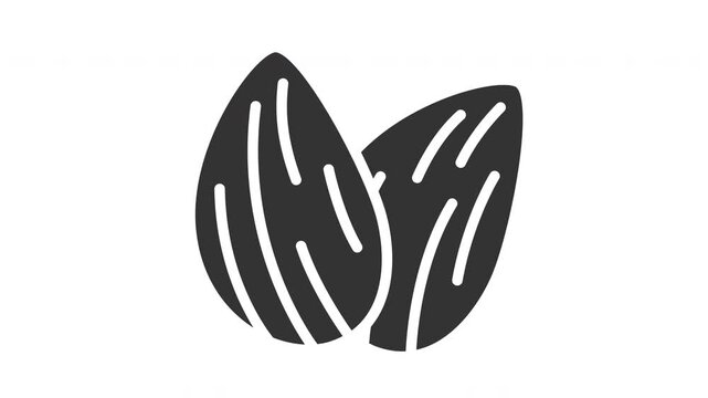 Animated almond icon