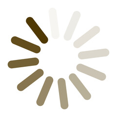 A dark brown download or update icon. Vector illustration