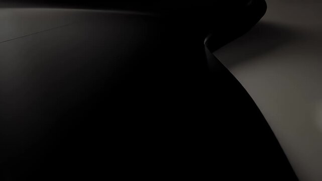 Elegant black and white 3D abstract background for motion graphics and visual effects seamless loop for presentations