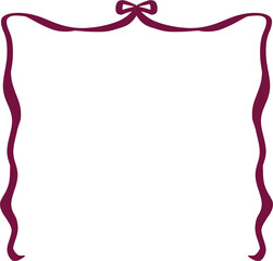 긴 리본 일러스트