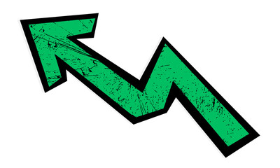 Green black arrow png 