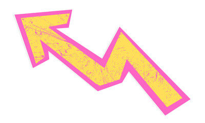 Yellow pink arrow png