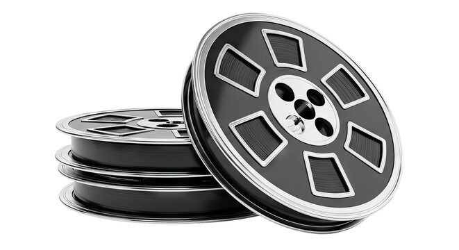 Stack of Vintage Film Reels