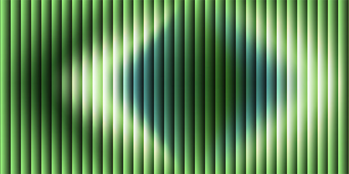 Green reeded glass texture with vertical lines. Translucent green glass surface for modern design and architecture.eps,10