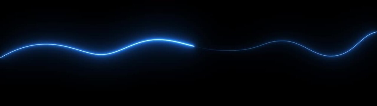 Endless corridor with neon lines trending up. cyan color animation. Abstract neon background with glowing lines sliding up .Hyper jump into another galaxy. Motion graphics of neon line concept