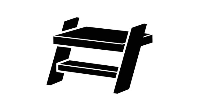 Black wooden stairs icon ek architectural aur construction related element ko represent karta hai jo floors, levels aur heights ke darmiyan movement ko show karta hai. Ye icon ek strong aur bold silho