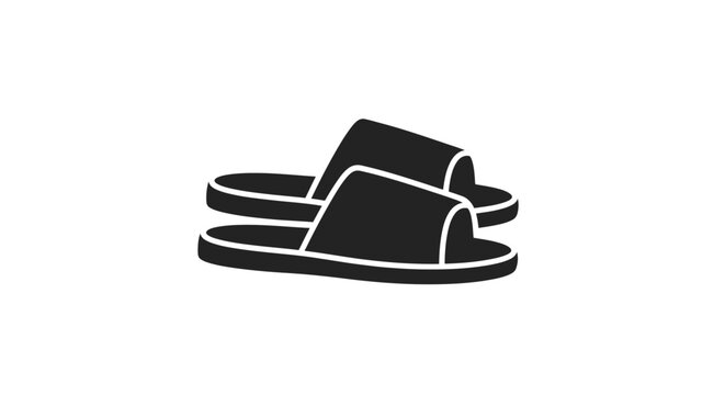 Black slippers icon ek casual footwear item ko represent karta hai jo comfort aur daily use se related hota hai. Ye icon flat aur minimalist style mein design kiya gaya hai jisme slippers ki simple sh