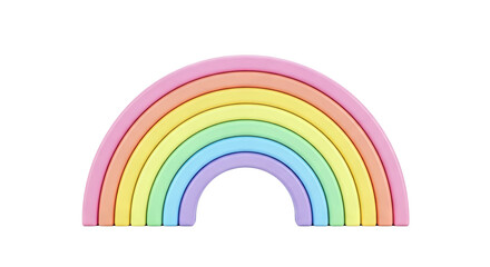 Obraz premium Pastel Rainbow Toy