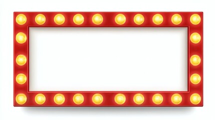 Vintage Light Bulb Frame for Advertising, Promotions, and Events