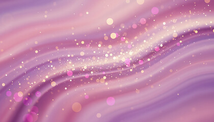 Obraz premium abstract romantic background, soft pink and purple gradient, glittering bokeh lights, dreamy atmosphere, magical dust, out of focus, soft glow, perfect for overlay text, high quality texture