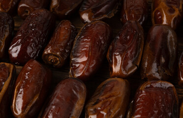 Macro close-up dry date pattern