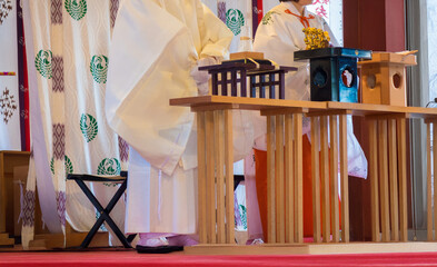 宮司と巫女（生成AI）
