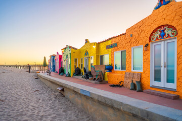 Cityscape of Capitola town, cityscape of   Santa Cruz County in California,