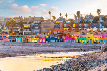 Cityscape of Capitola town, cityscape of   Santa Cruz County in California,
