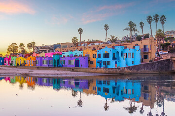 Cityscape of Capitola town, cityscape of   Santa Cruz County in California,