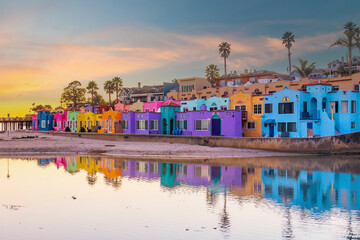 Cityscape of Capitola town, cityscape of   Santa Cruz County in California,