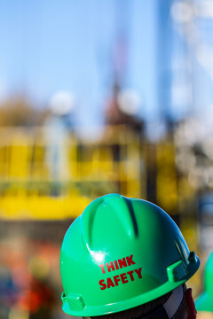 Drilling crew observes drilling operations