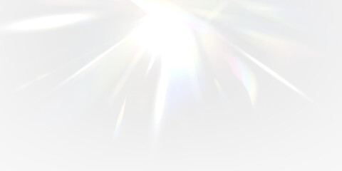 Obraz premium Crystal diamond prism glows under neon rainbow light beside glass glitter. PNG lens records sparkle ray, glare, and flare effect on radiant surfaces. Reflections intensify the holographic atmosphere.