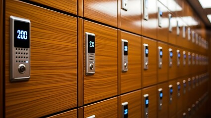 Secure Lockers with Electronic Keypads and Combination Locks.