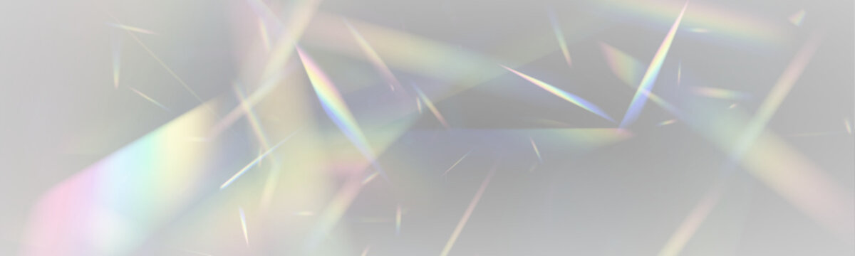 Neon crystal prism reflects rainbow light through diamond glass glitter. PNG vector lens captures sparkle, glare, flare effect across luminous surfaces. Refractions create vibrant holographic depth.