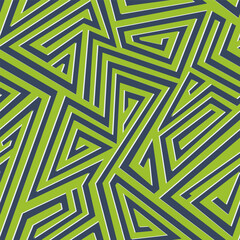 Green Cyber Maze Seamless pattern