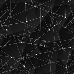 Low Poly Geometric Mesh Seamless pattern