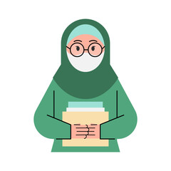 Librarian Or Researcher With Files