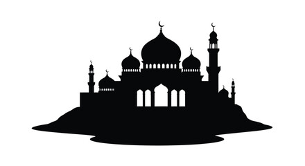 Mosque Silhouette Illustration © MD