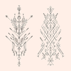 Celestial & Earth Element Line Art