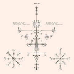 Nordic Mythology and Philosophy Vector Art