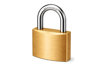 Naklejka premium padlock isolated on white background
