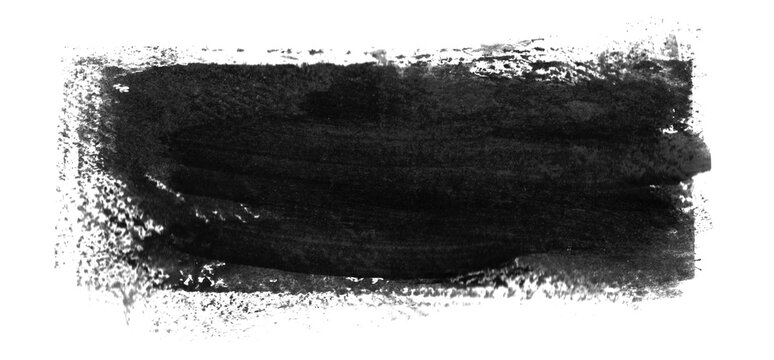 Schwarzer Farbstreifen als grunge Markierung