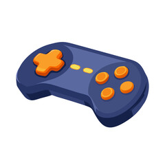 Modern gamepad joystick and video game controller isolated on white background for computer gaming technology and leisure fun entertainment © Vectors New World